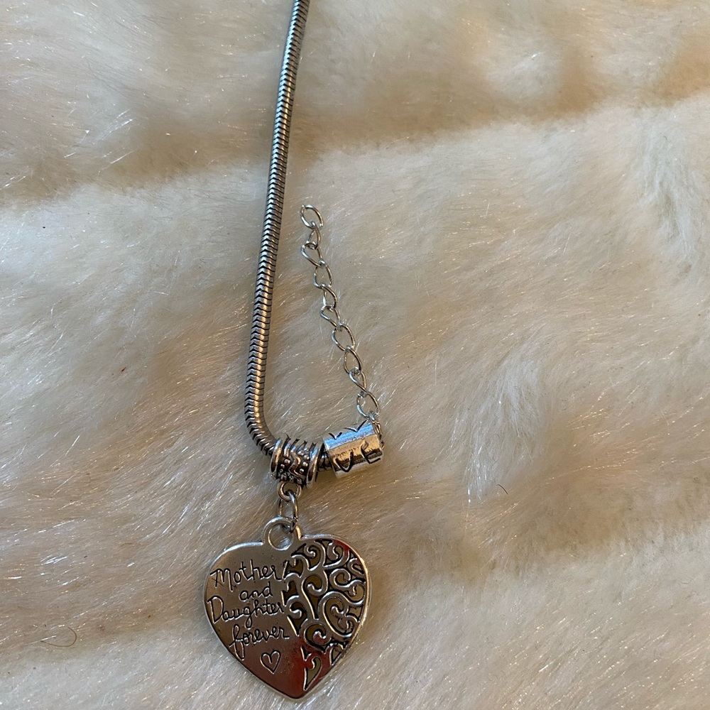 Mother & Daughter Heart Charm Bracelet, Perfect Mother’s Day Gift - Picture 4 of 6